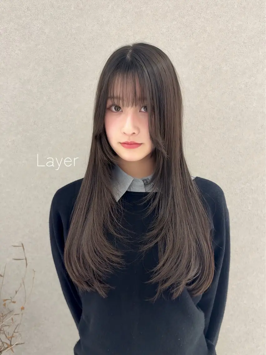 ロング レイヤーカット/ ヘアカラー/RENAのヘアスタイル