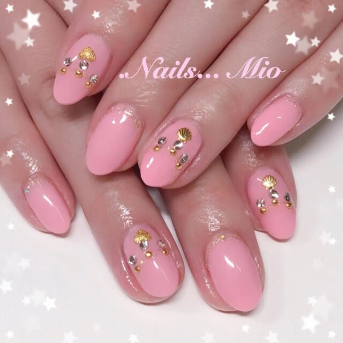 ネイル アートネイル ピンク .Nails Mio 赤羽西ネイルサロンのネイルデザイン