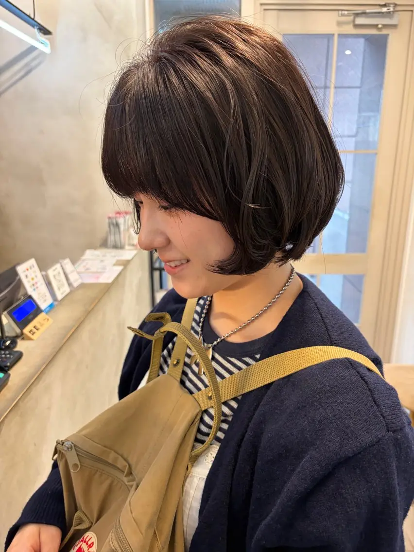 ミディアム カラー ヘアカラー トリートメント 赤み消しカラー/ ナチュラル/トモキのヘアスタイル
