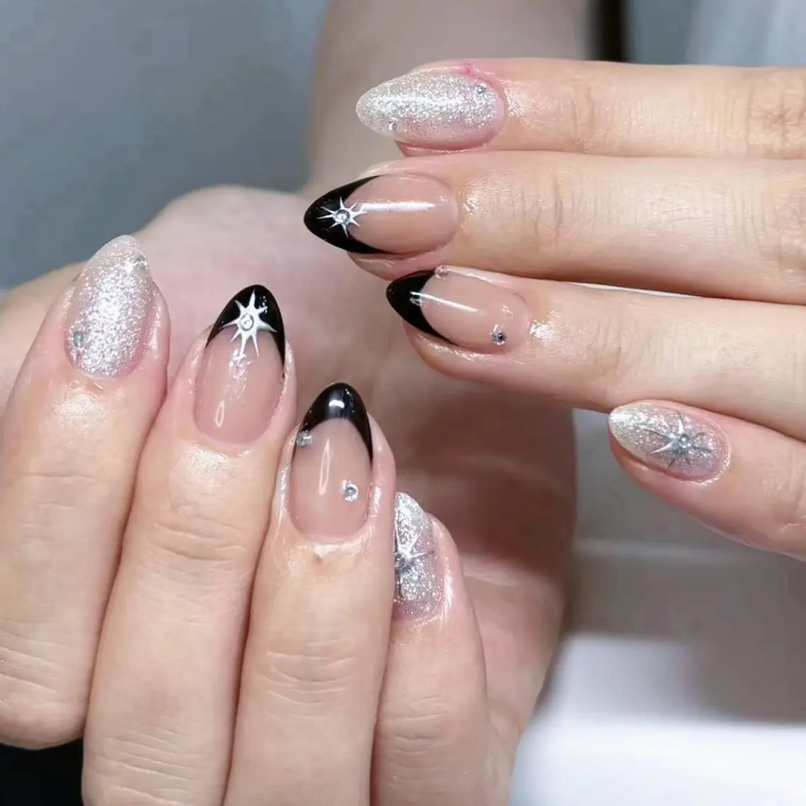 ネイル アートネイル ジェルネイル マグネットネイル Lu nailsalonのネイルデザイン