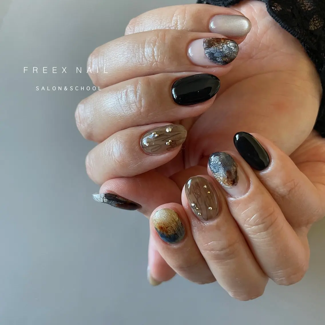 ネイル ハンドネイル ハンドケア freex nail /ニュアンス/個性派のネイルデザイン