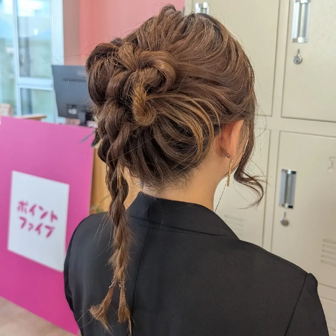 ロング ヘアアレンジ 彩桜/アレンジ/艶 カラー/小顔カット✂のヘアスタイル