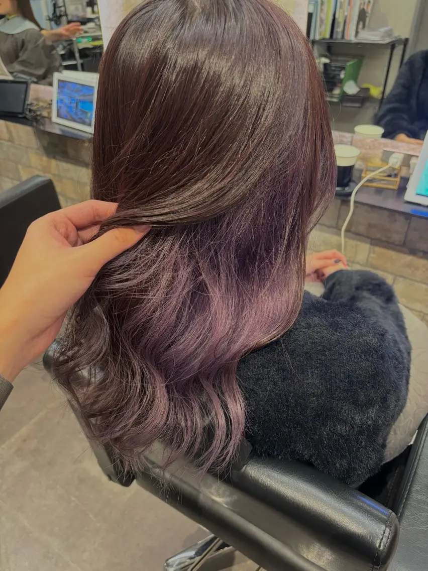 セミロング カット ヘアカラー トリートメント Fan.ray⭐️ 松永拓巳のヘアスタイル