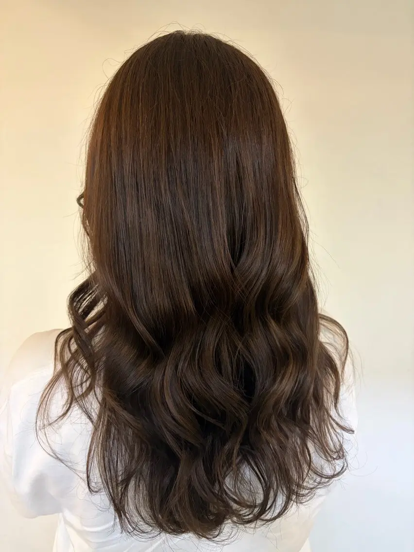 ロング カラー 透明感カラー グレージュ ラベンダーカラー 縮毛矯正 トリートメント ヘアカラー 河西桐児／ モデル募集😊／新城のヘアスタイル