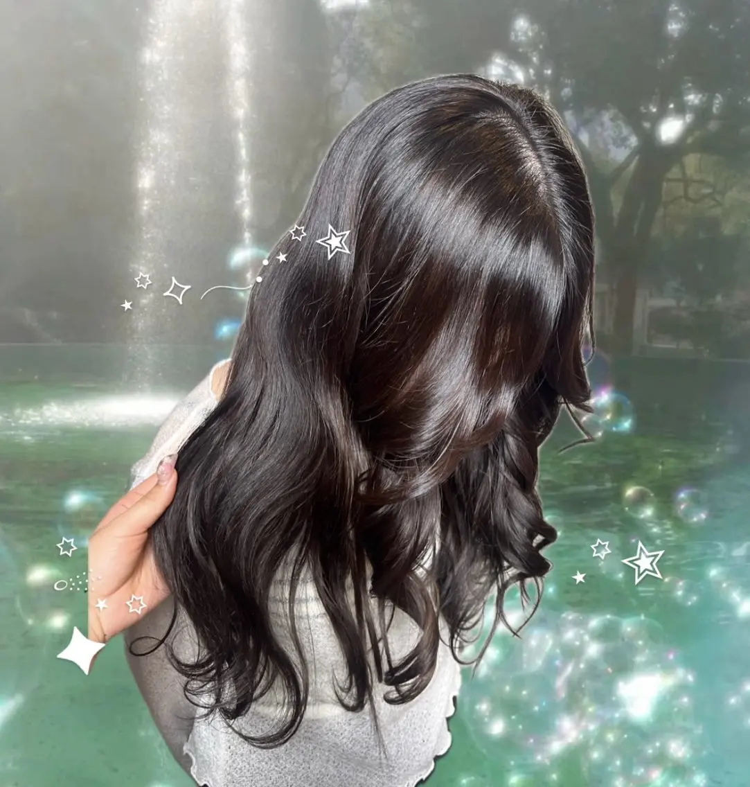 ロング カラー ブリーチ 透明感カラー トリートメント トリートメント 広香🪽ハイトーン/ レイヤー/ヘアセットのヘアスタイル