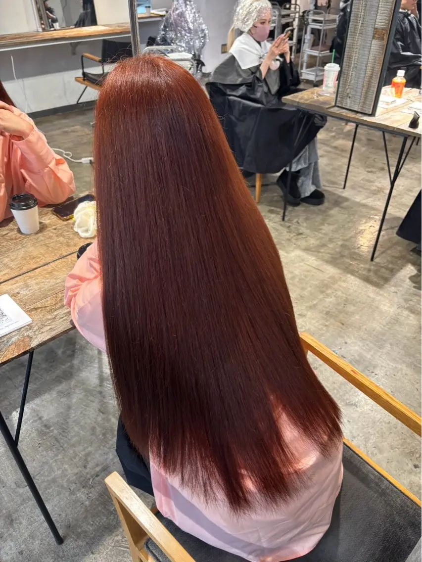 ロング カラー カラーモデル/ 透明感カラーたけるのヘアスタイル