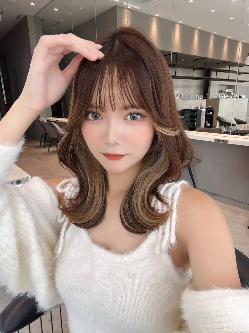 ミディアム 💎似合わせカラー 💎石濱俊介のヘアスタイル