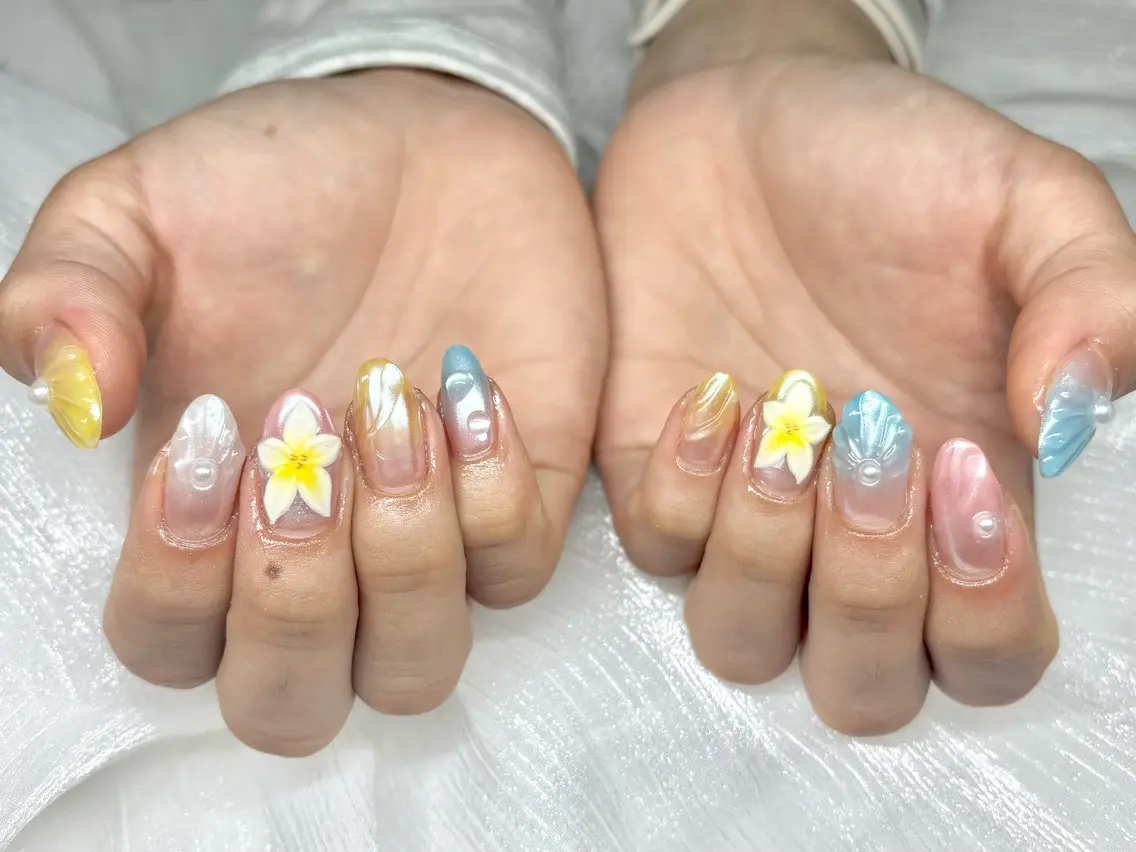 【ハンド】🌻フリーデザイン持込み オフ込/￥8800の写真