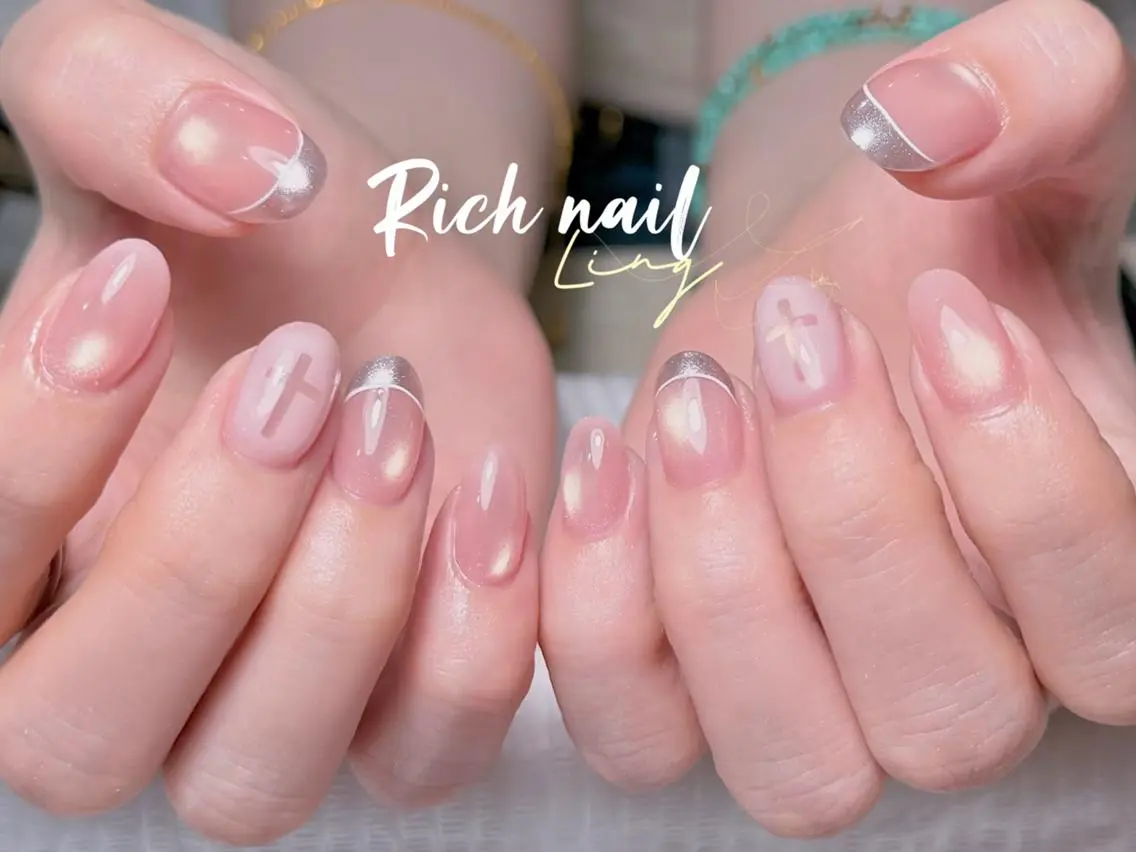 ネイル ハンドネイル ハンドケア Rich Nail 🤲🏻梨央のネイルデザイン