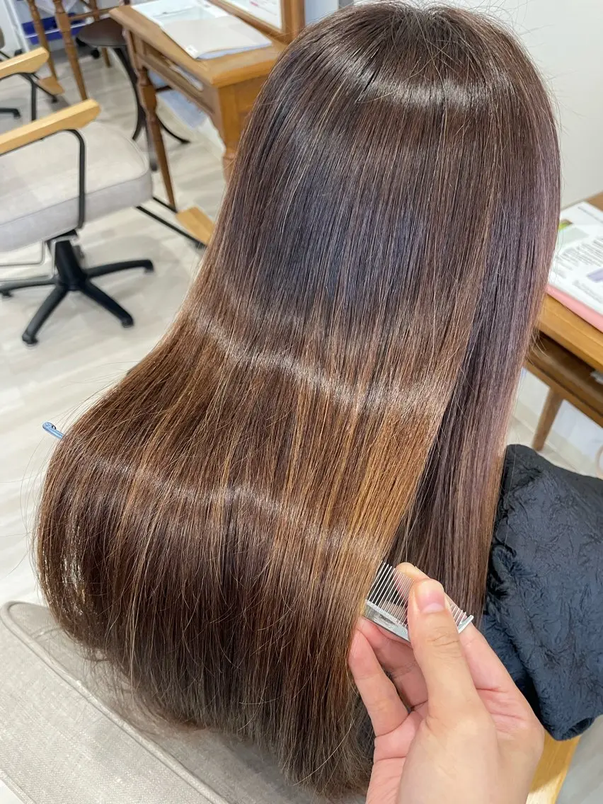 ロング カット ヘアカラー トリートメント 🌷岸 麻衣🌷のヘアスタイル