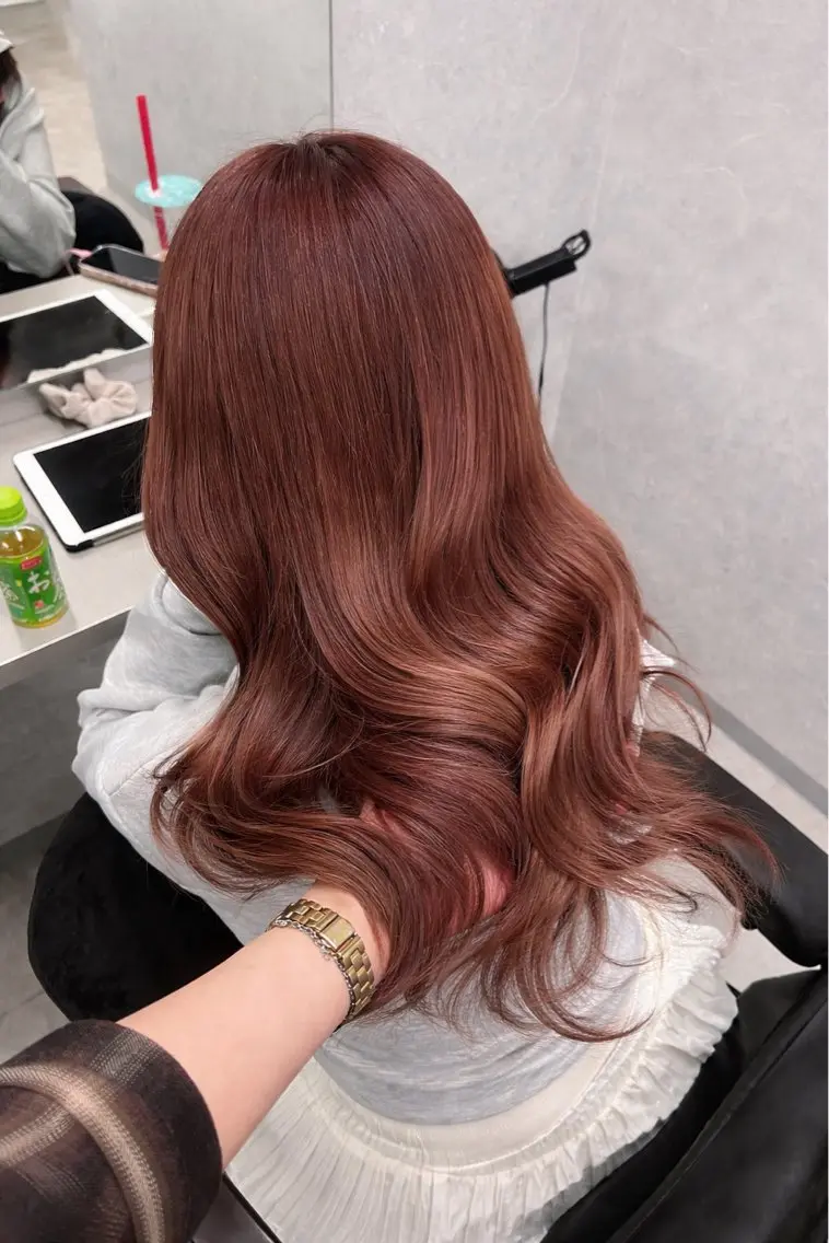 ロング カット ヘアカラー トリートメント 石津 優菜のヘアスタイル