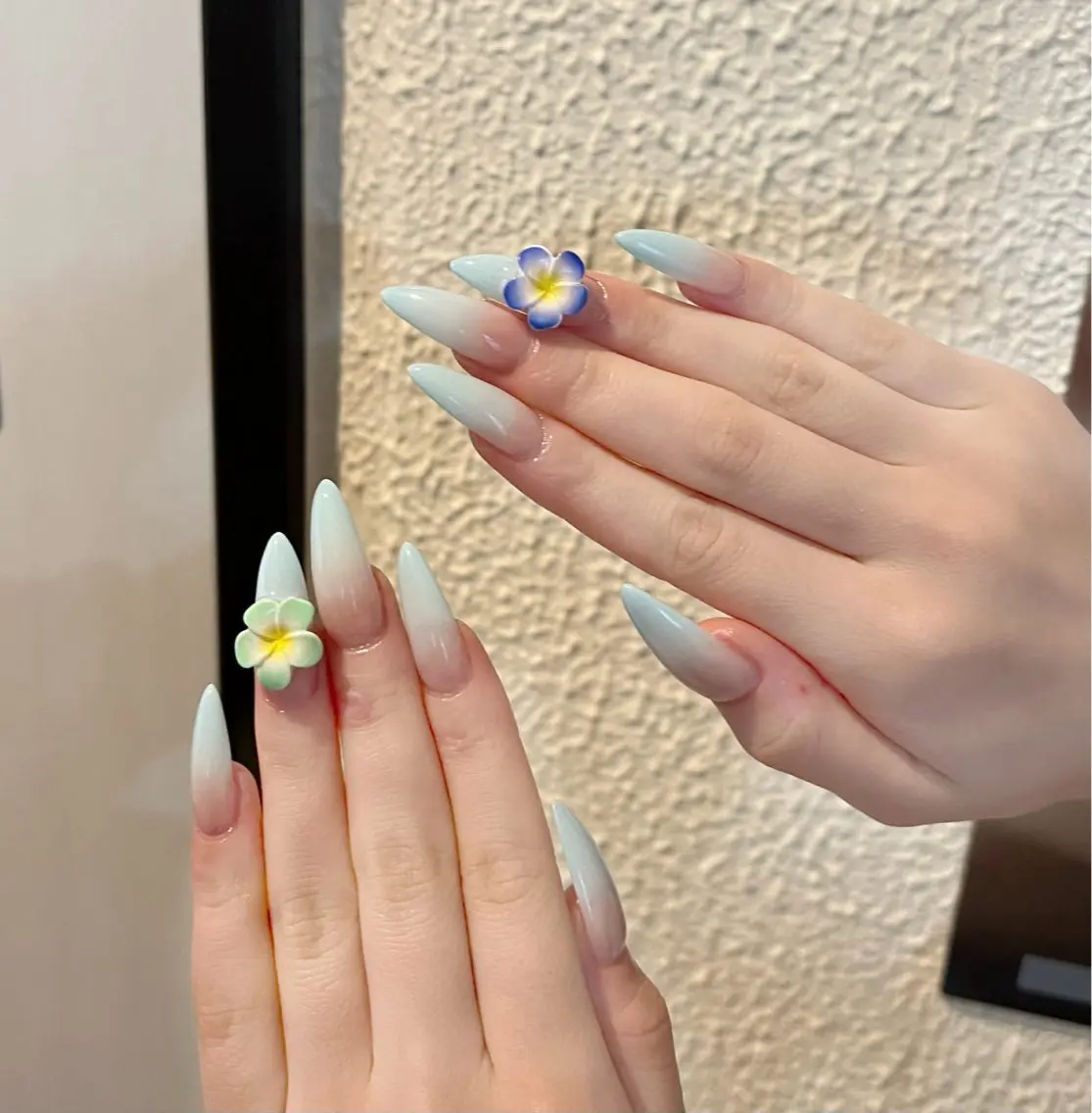 🉐【夏の大感謝祭SALE】【2本デザイン】💎アートやり放題💎パーツ付け放題🉐の写真