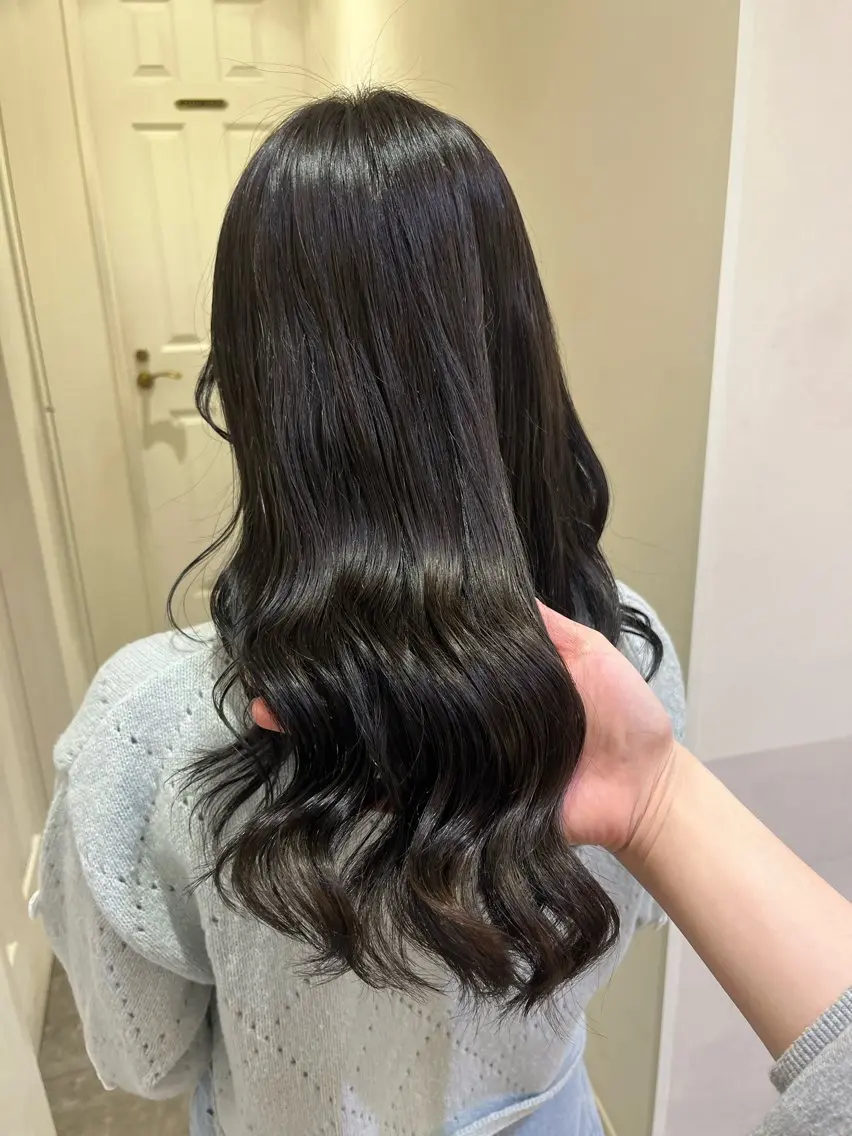 カラー 透明感カラー エクステ🎀 暖色カラー🎀amiのヘアスタイル
