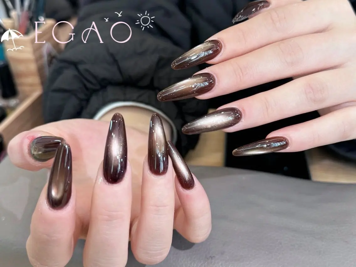 ネイル アートネイル フットネイル フレンチネイル ジェルネイル グラデーション ハンドネイル EGAO NAIL 錦糸町店のネイルデザイン