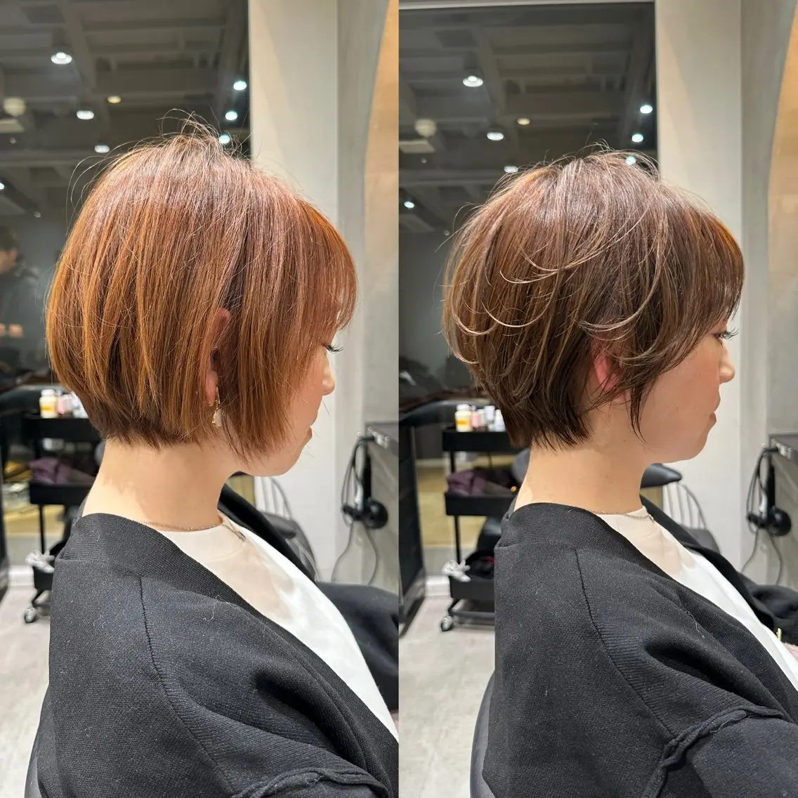 ショート ショートヘア 小顔カット カット ヘアカラー トリートメント ヘッドスパ 縮毛矯正/レイヤー taiga🐯のヘアスタイル