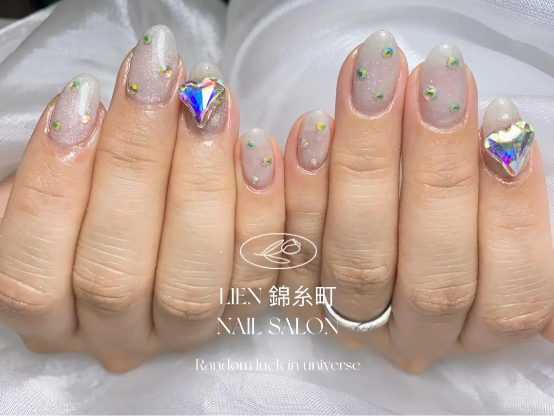 ネイル ハート ハンドネイル Lien  _リエン リエンのネイルデザイン