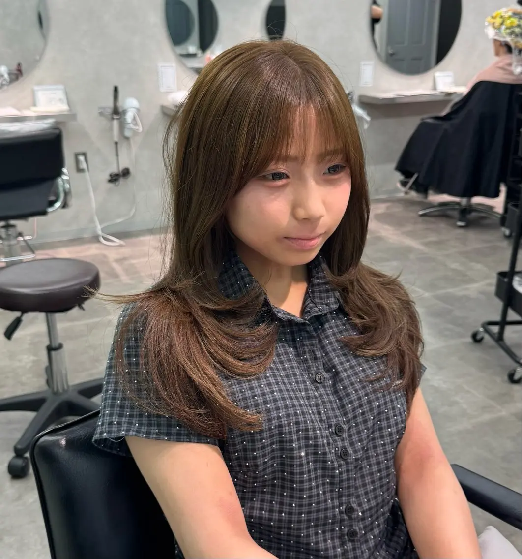 ロング カット ヘアカラー 韓国特化🇰🇷千葉 /レイヤーカット竜生のヘアスタイル