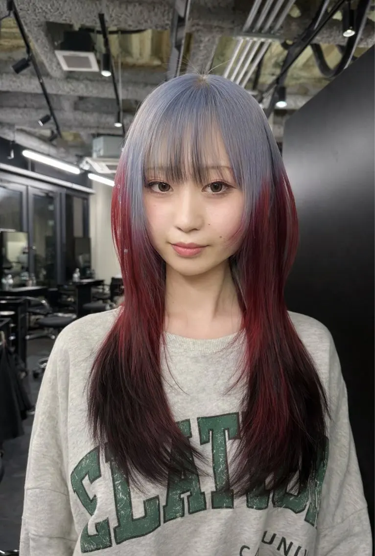 セミロング カット ヘアカラー トリートメント 秋山 輝星のヘアスタイル