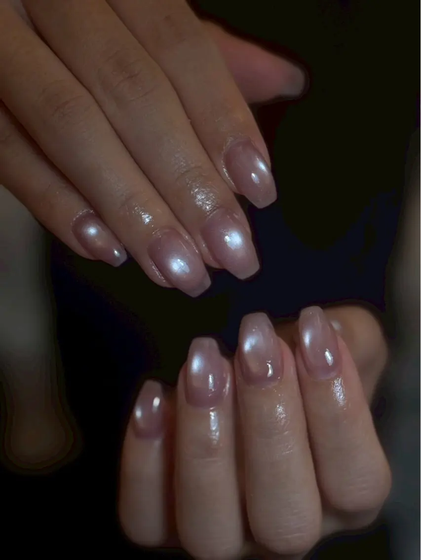 ネイル 長さ出し ジェルネイル 韓国ネイル マグネットネイル 持ち込み ハンドネイル amu.nail Tokoのネイルデザイン