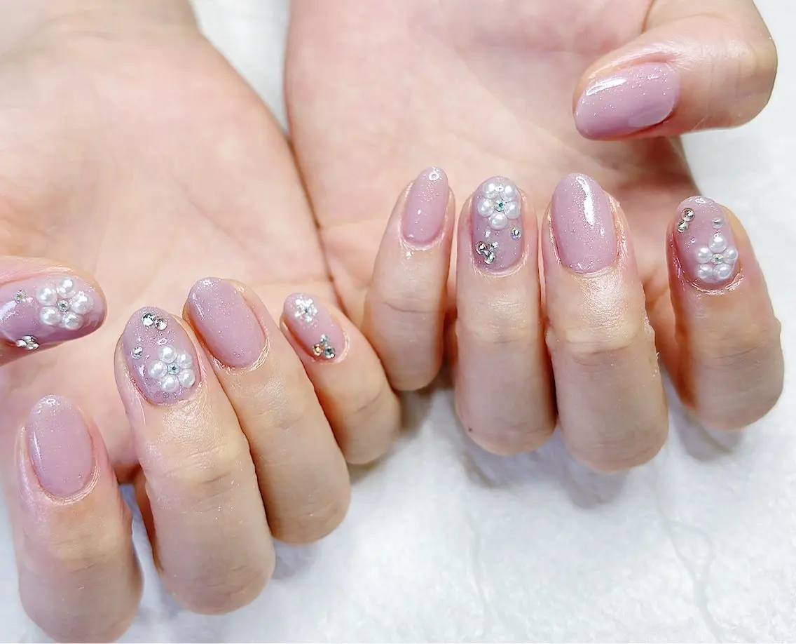 ネイル アートネイル ブルー ハンドネイル mua nail mikiのネイルデザイン