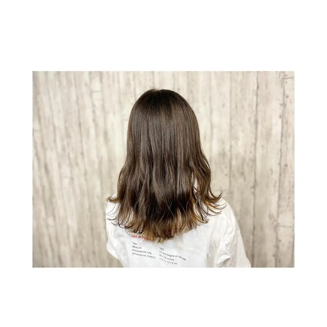 セミロング 勝河 怜楊のヘアスタイル
