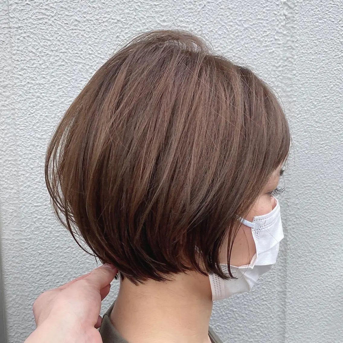 ショート カラー カット ヘアカラー トリートメント 顔まわりカット🌟 くびれヘア/寺門遥輝のヘアスタイル