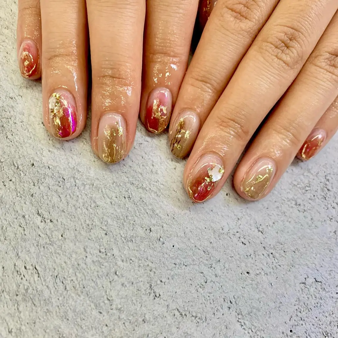 ネイル ニュアンスネイル ハンドネイル nailsalon -Lien-のネイルデザイン