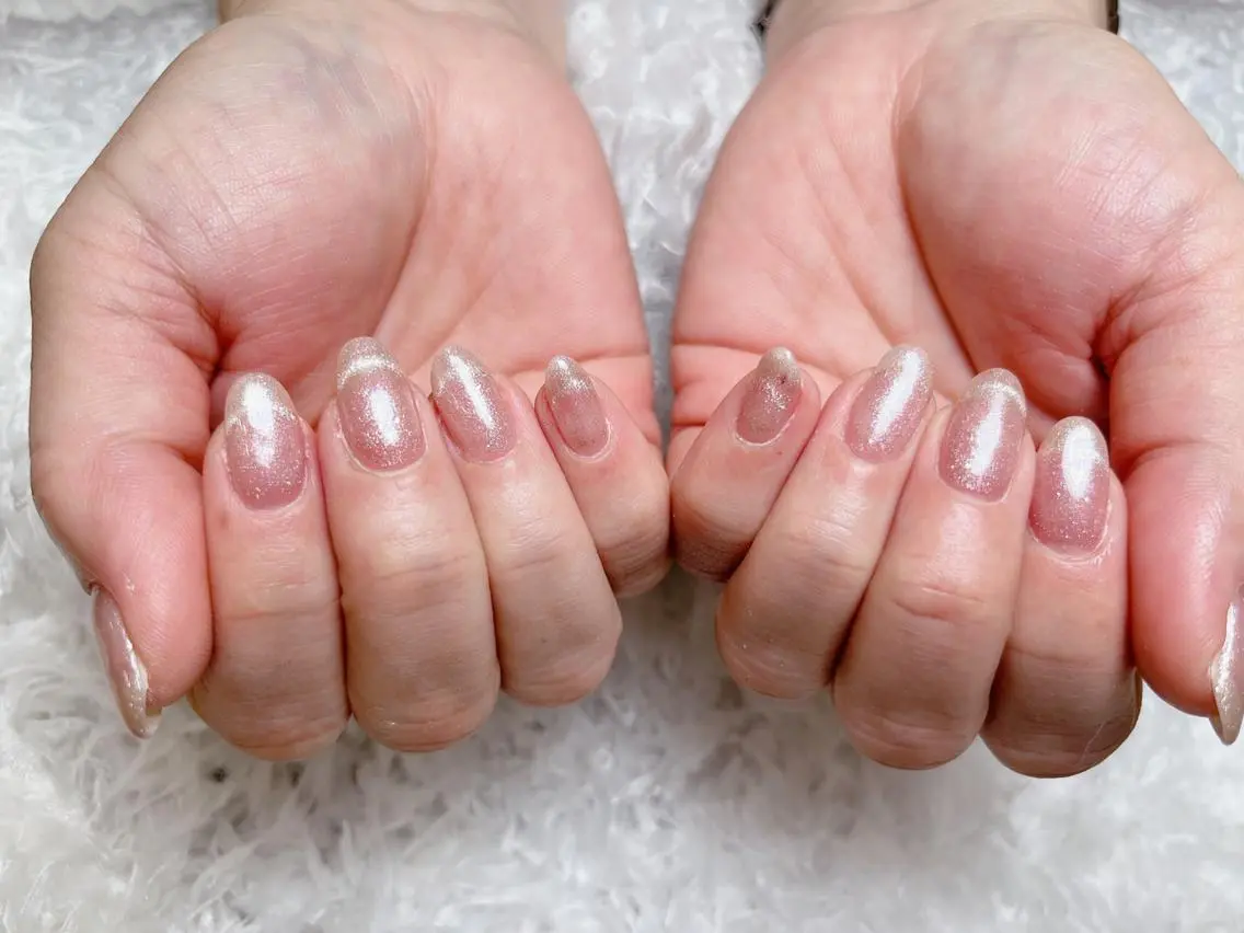 ネイル ki🍒🍒 ki ツルツルネイルのネイルデザイン