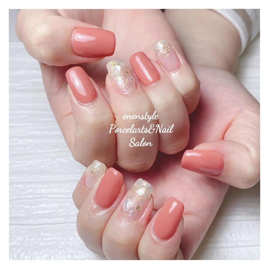 ミディアム ネイル 🐾enen style 🐾のネイルデザイン