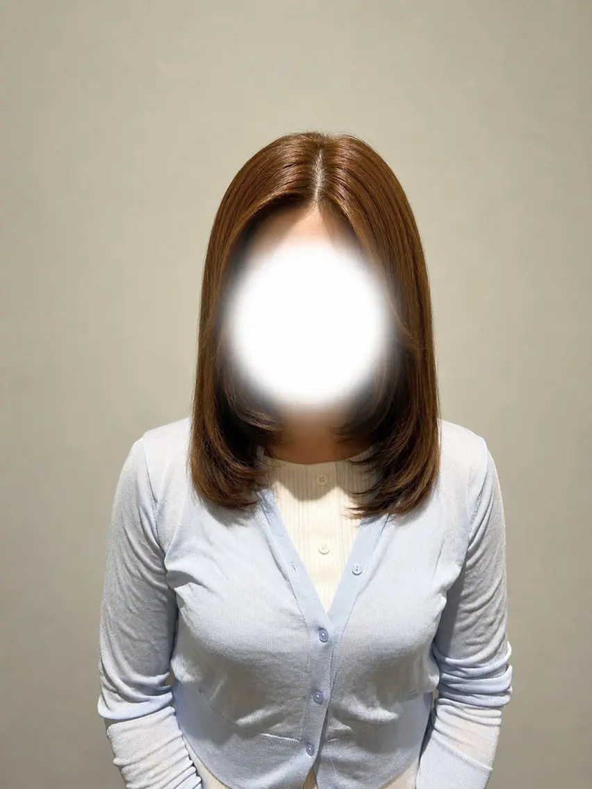 セミロング カラー カット ヘアカラー トリートメント Helena_みなつ 透明感カラー/まつパのマツエク・マツパデザイン