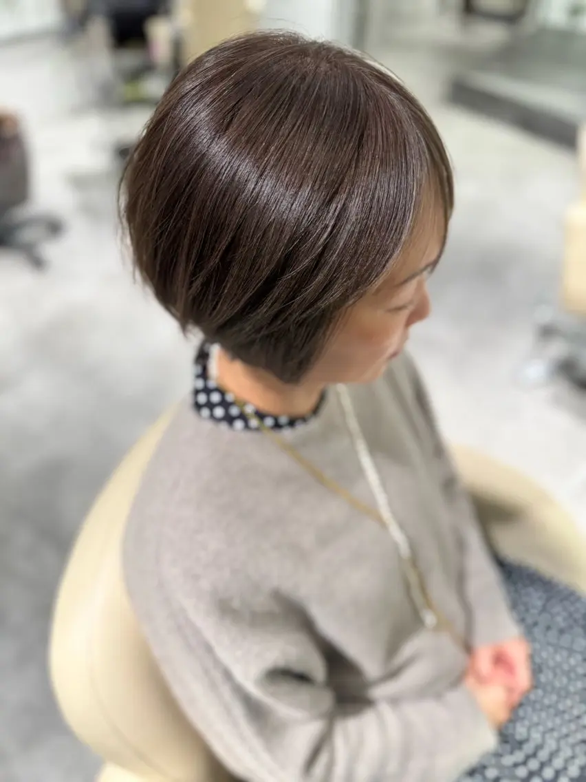 ショート カラー ショートボブ ボブ ショートヘア 夜23時まで予約🉑 reverieあきらのヘアスタイル