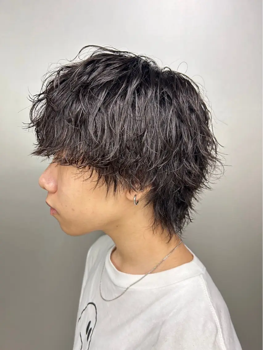 メンズ メンズウルフカット ウルフカット ✂️メンズ特化美容師 💈【まりん】のヘアスタイル