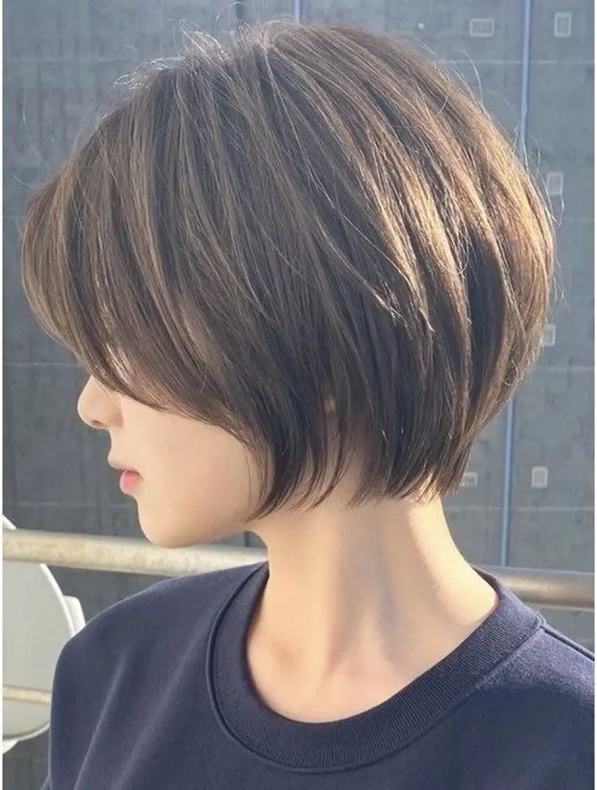［無料🧸］（ショート​〜​ショートボブ）スッキリショート🤍丸っとおさまるショートボブ🩵要望に合わせて似合わせカット✨の写真