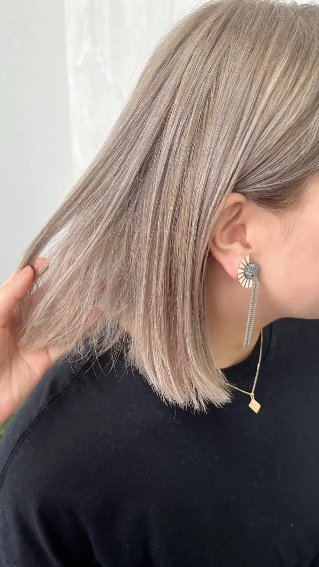 ミディアム カラー ヘアカラー カットモデル✂️ ゆうかのヘアスタイル