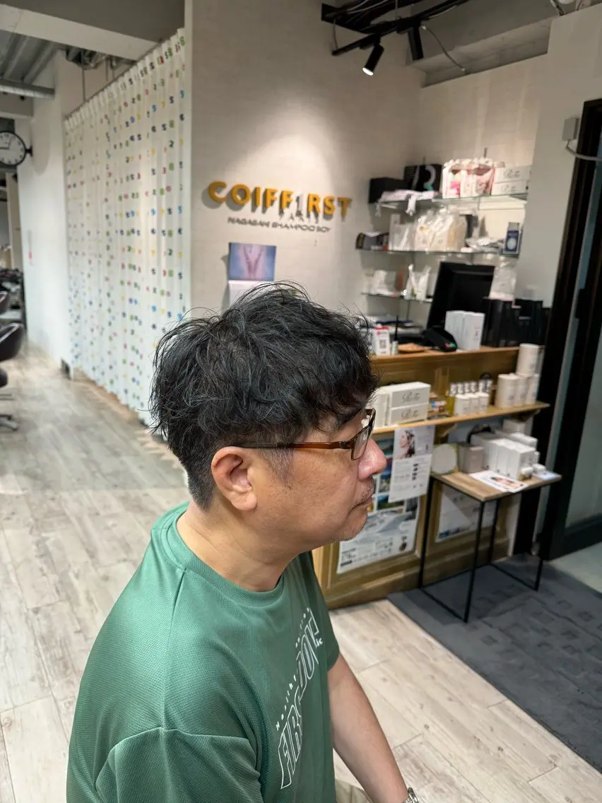 メンズ マッシュ 林 龍誠のヘアスタイル