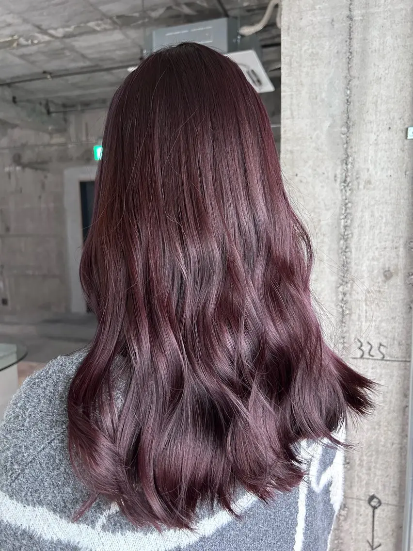 セミロング カラー ブリーチ ブリーチなしカラー ヘアカラー 玉置七海✨ ／透明感／髪質改善のヘアスタイル