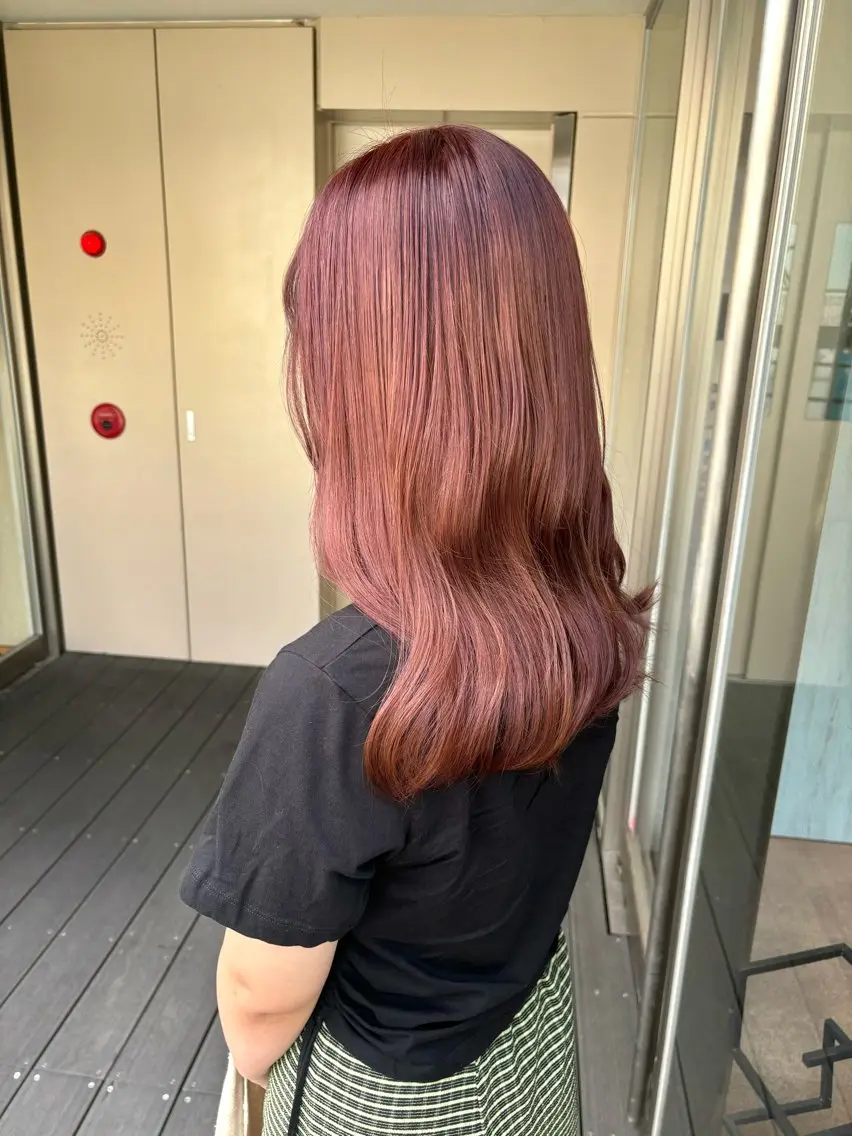 セミロング カット ヘアカラー 【髪質改善🌿】木本 志歩のヘアスタイル