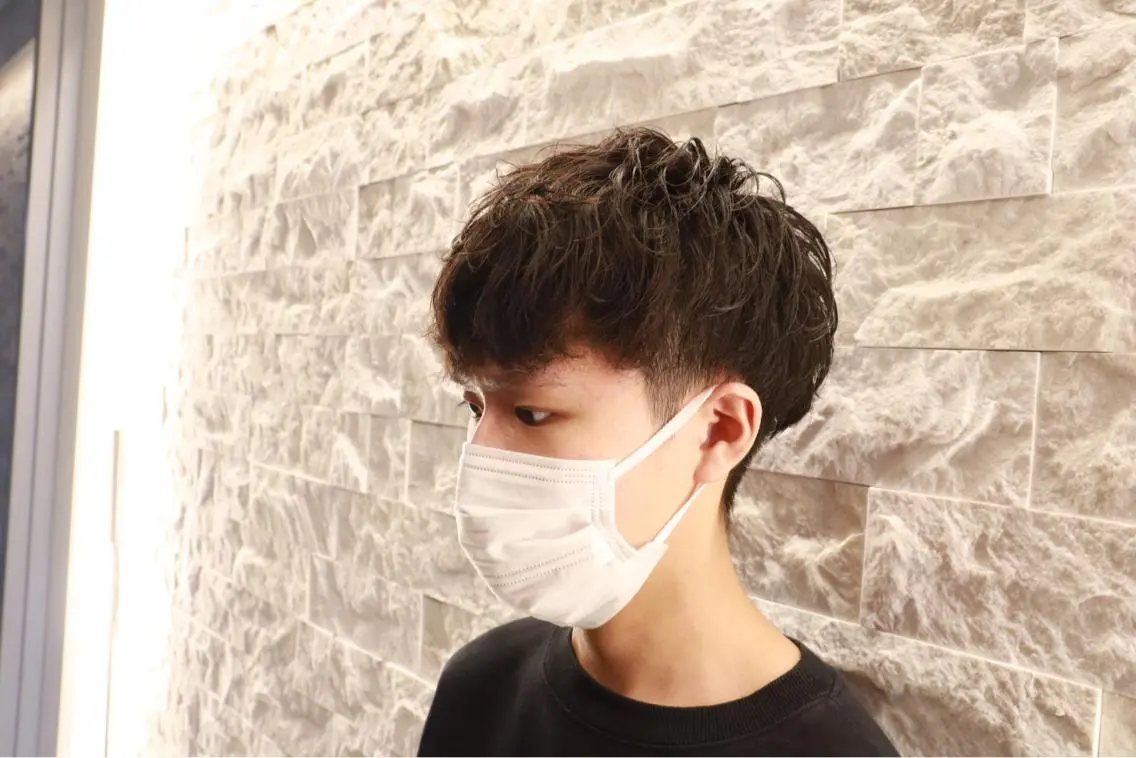 ショート パーマ メンズ メンズパーマ 福留 叶太のヘアスタイル