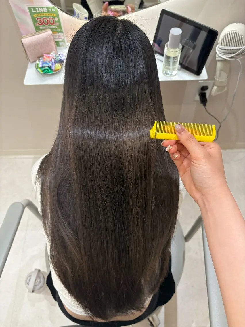 ロング 髪質改善 トリートメント Zina千葉 2nd あい ݁𝜗𝜚.₊のヘアスタイル