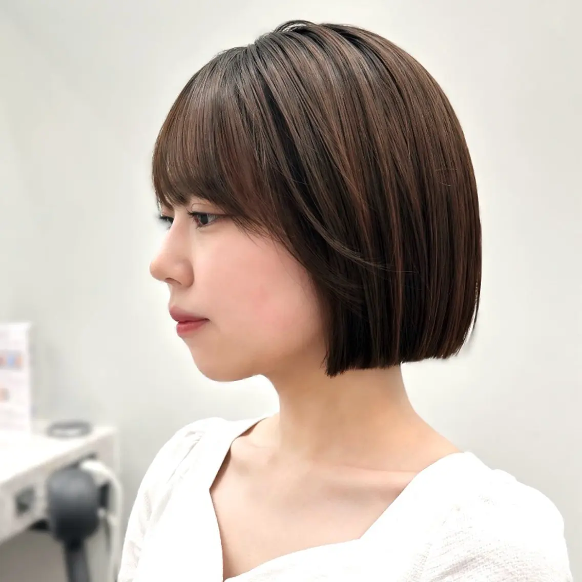 ショート 切りっぱなしボブ ボブ 韓国風ヘア カット タンバルモリ/ タッセルボブ/神山のヘアスタイル
