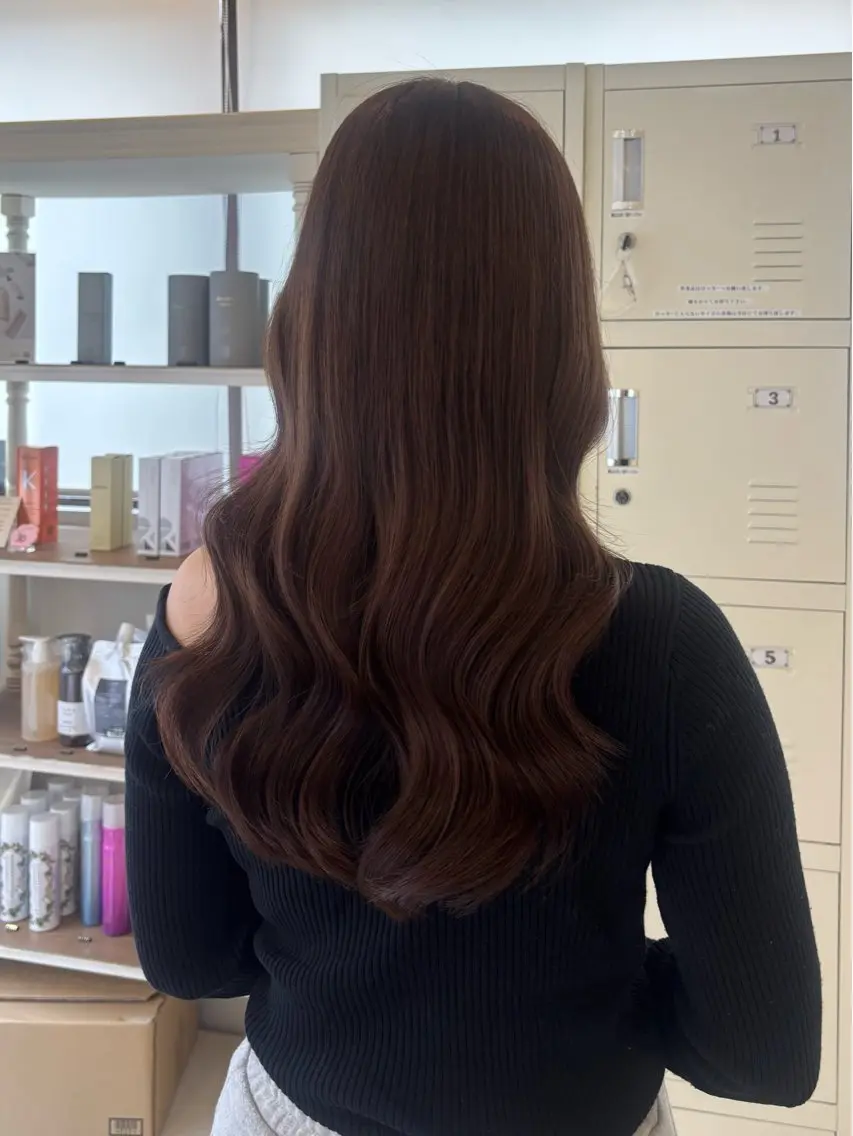 ロング カラー カット ヘアカラー トリートメント にゅーかわいいヘア♡ おがわゆいり౨ৎのヘアスタイル