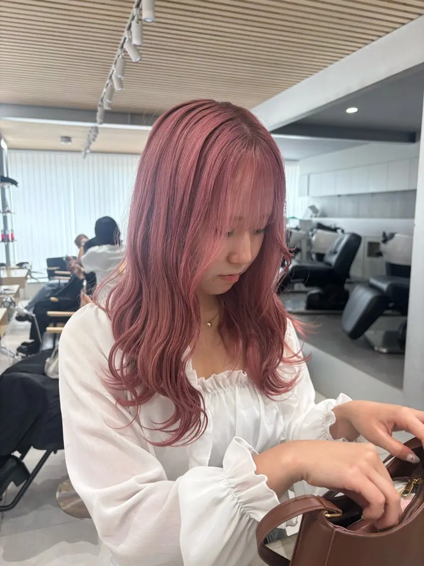 セミロング カラー ヘアアレンジ ヘアカラー ヘッドスパ ヘアセット ベージュ/グレージュ 🧸あやか/表参道のヘアスタイル