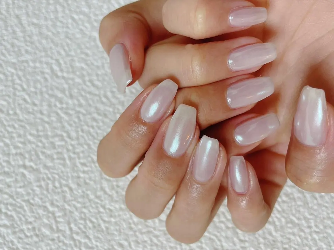 ネイル オーロラネイル フラワーネイル フットネイル フレンチネイル ジェルネイル ハンドネイル mogunail &blowのネイルデザイン