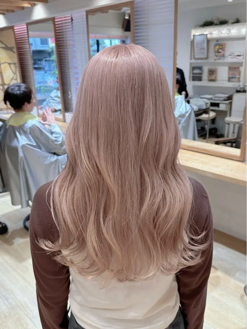 ロング ヘアカラー トリートメント 新宿 木下拓哉のヘアスタイル