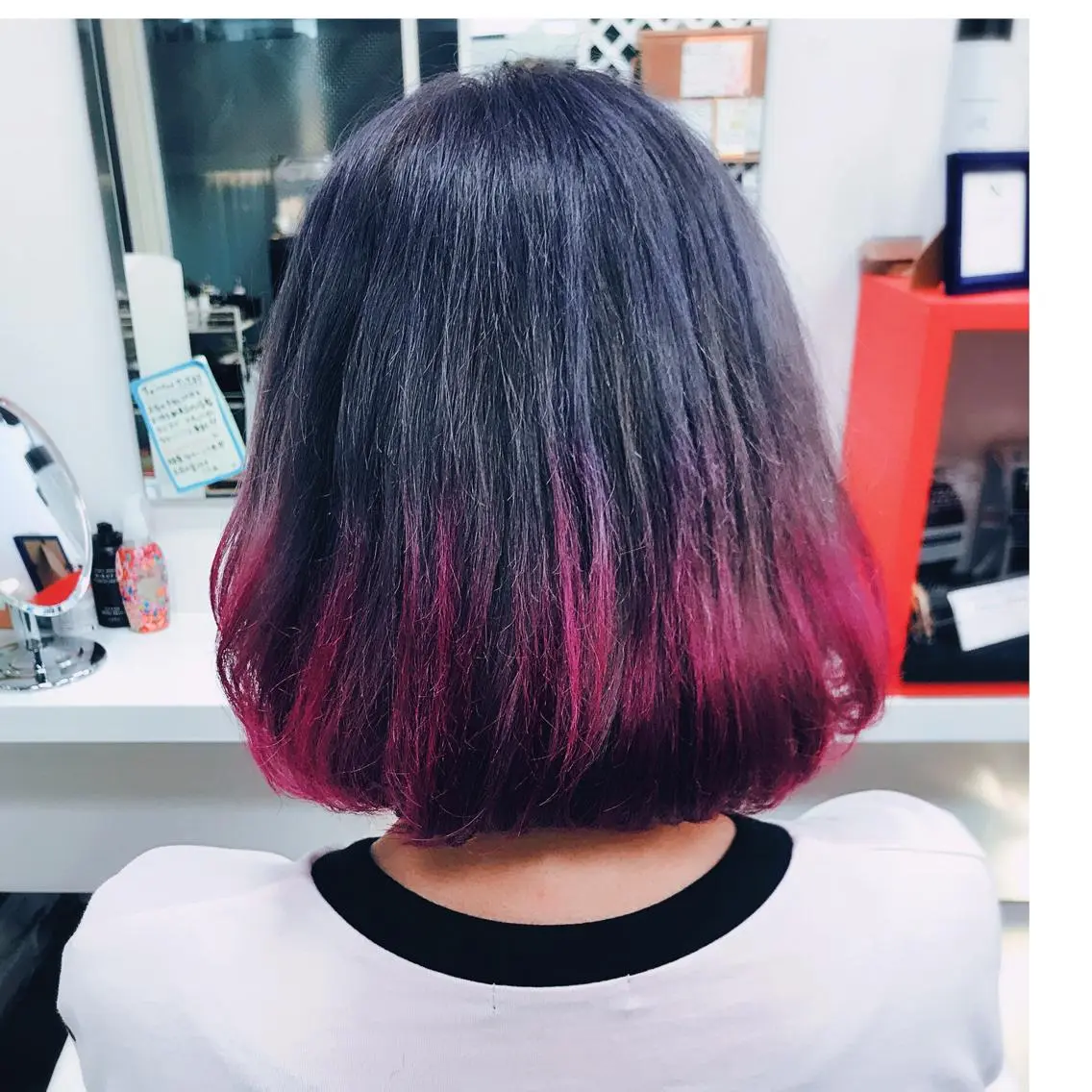 ミディアム カラー 岩谷/ブリーチ 🪽透明感カラーのヘアスタイル