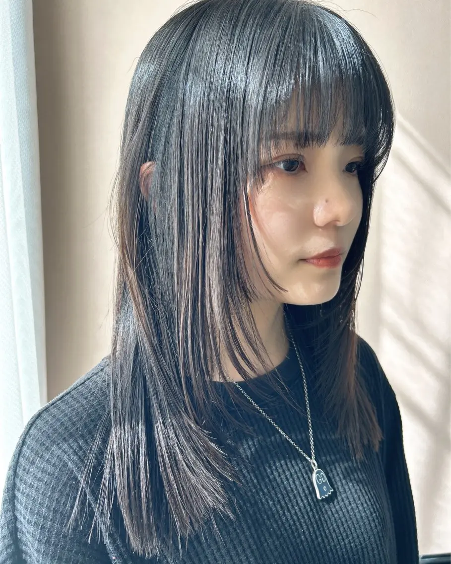 ロング レイヤーカット カット トリートメント hubhair レイヤー/透明感のヘアスタイル