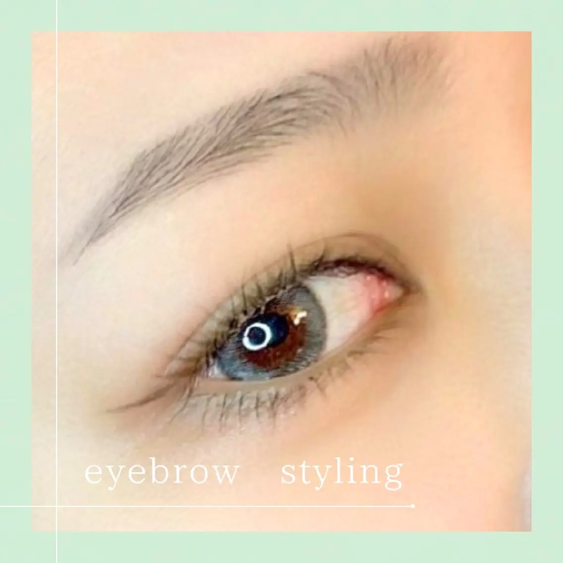 ☘️6/8限定☘️人気のアイブロウWAX+間引き+メイク込✨韓国風眉◎再来+500円の写真