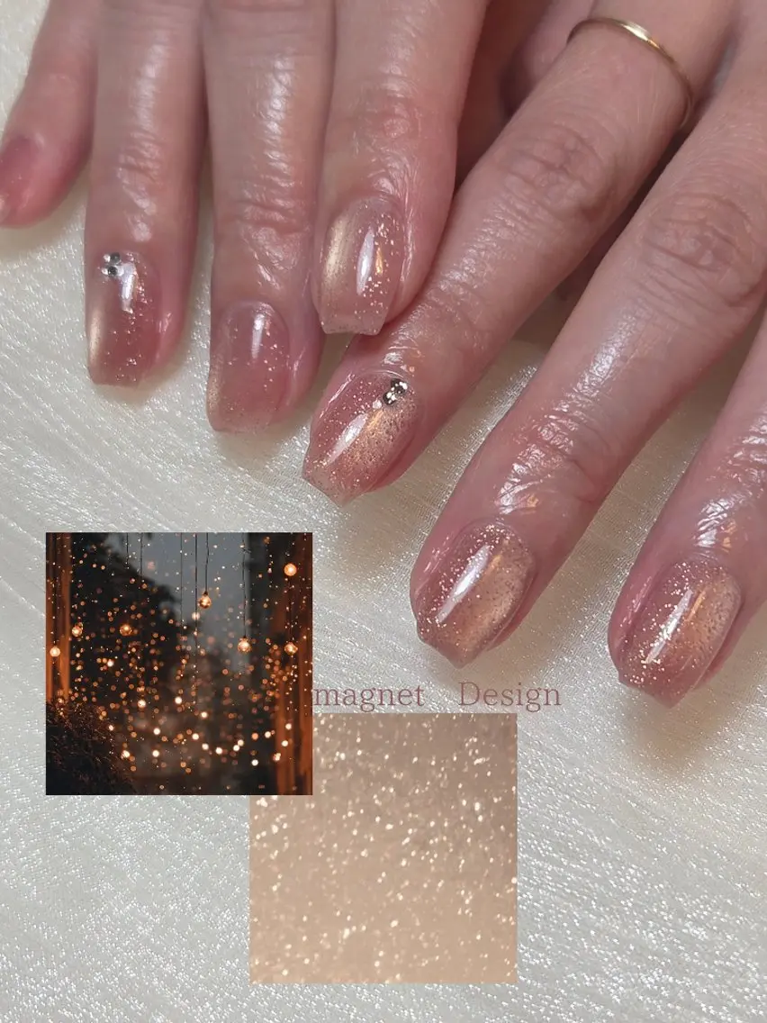 ネイル アートネイル ジェルネイル マグネットネイル ハンドネイル LadyNail Kiyoka/大名のネイルデザイン
