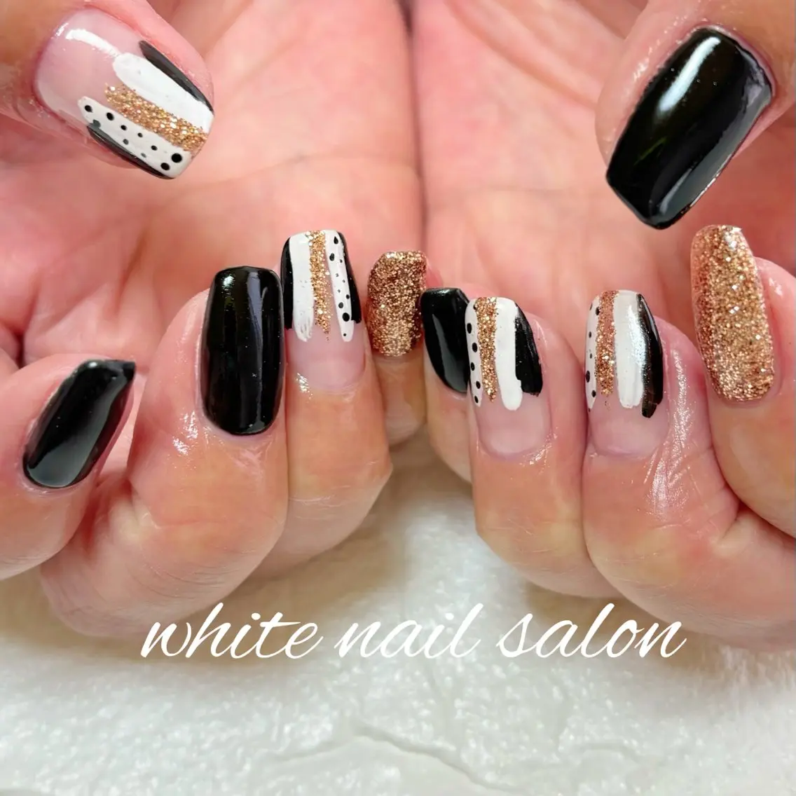 ネイル ホワイト ハンドネイル white nail salonのネイルデザイン