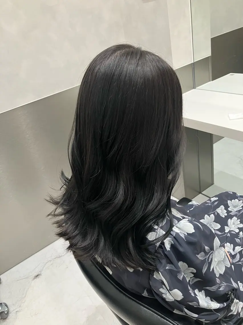 カラー カット ヘアカラー トリートメント 💖ブリーチなし透明 感💖ASAHIのヘアスタイル